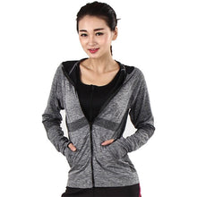 Load image into Gallery viewer, Heal Orange Running Jacket For Women Yoga Zipper Long Sleeve Women Sport Jacket Fitness Ladies Hoodies Sports Women's Clothing