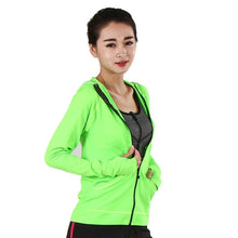 Load image into Gallery viewer, Heal Orange Running Jacket For Women Yoga Zipper Long Sleeve Women Sport Jacket Fitness Ladies Hoodies Sports Women's Clothing