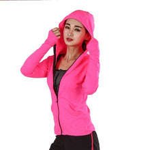Load image into Gallery viewer, Heal Orange Running Jacket For Women Yoga Zipper Long Sleeve Women Sport Jacket Fitness Ladies Hoodies Sports Women's Clothing