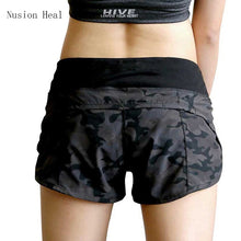 Load image into Gallery viewer, NUSION HEAL Womens Running Shorts 2 In 1 Running Tights Short Women's Gym Cool Woman Sport Short Fitness Ladies Running Shorts