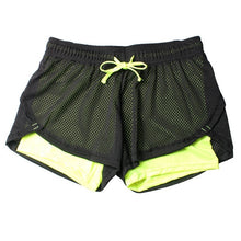 Load image into Gallery viewer, HTLD Summer Double Layer Shorts Women Skinny Fitness Shorts Women Elastic Casual Shorts Female Joggings pantalones cortos mujer