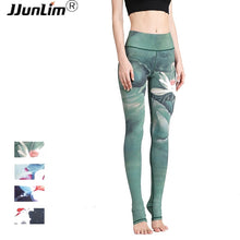 Load image into Gallery viewer, Women Sexy Yoga Pants Printed Dry Fit Sport Pants Elastic Fitness Gym Pants Workout Running Tight Sport Leggings Female Trousers