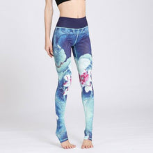 Load image into Gallery viewer, Women Sexy Yoga Pants Printed Dry Fit Sport Pants Elastic Fitness Gym Pants Workout Running Tight Sport Leggings Female Trousers