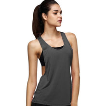 Load image into Gallery viewer, 10 Colors Summer Sexy Women's Tank Tops Quick Drying Loose Breathable Fitness Sleeveless Vest Workout Top Exercise T-shirt plus