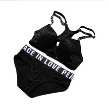 Load image into Gallery viewer, ALBREDA Women Sexy Push Up Bra Sets High Quality Running Yoga Sports Bra Set Adjustable Underwear Panty Suits Brassiere Lingerie