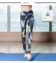 Load image into Gallery viewer, Women Printed Yoga Pants Sport leggings Elastic Fitness Gym Pants Workout Running Tight leggins sport women fitness Trousers