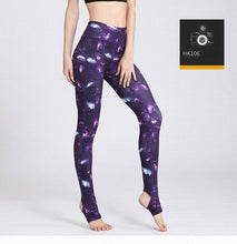 Load image into Gallery viewer, Women Printed Yoga Pants Sport leggings Elastic Fitness Gym Pants Workout Running Tight leggins sport women fitness Trousers