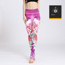 Load image into Gallery viewer, Women Printed Yoga Pants Sport leggings Elastic Fitness Gym Pants Workout Running Tight leggins sport women fitness Trousers