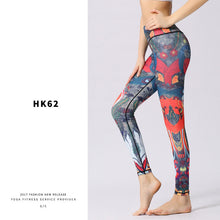 Load image into Gallery viewer, Fitness Yoga Sports Leggings For Women Stretched Printed Yoga Pants Yoga leggings Female Workout Trousers Running Pants Tights