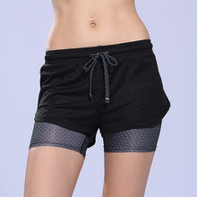 Load image into Gallery viewer, Women Loose Sport Yoga Shorts Adjustable Waist Fitness Running Short Pants