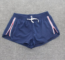 Load image into Gallery viewer, Spring and summer new women's sports shorts Elastic Waist Side zipper side fitness running shorts with lined Anti-light