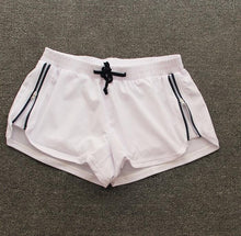 Load image into Gallery viewer, Spring and summer new women's sports shorts Elastic Waist Side zipper side fitness running shorts with lined Anti-light