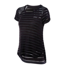 Load image into Gallery viewer, Fitness Clothing Gym Sportswear Women T Shirt Sport Yoga Top Quick-Dry Running Shirt Gym Clothes Sport Shirt Mesh Stripe