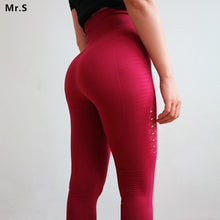 Load image into Gallery viewer, Diqian Super Stretchy Women Gym Tights Energy Seamless Tummy Control Yoga Pants High Waist Sport Leggings Purple Running Pants