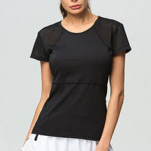 Load image into Gallery viewer, 2018 Yoga Tops Fitness Workout Shirts For Women Short-Sleeved O-Neck T-Shirt Loose Breathable Quick-Drying Running T Shirt Women
