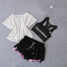 Load image into Gallery viewer, 3 PCS Set Women's Yoga Suit Fitness Clothing  Sportswear For Female Workout Sports Clothes Athletic Running Yoga Suit Sets