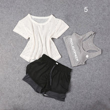 Load image into Gallery viewer, 3 PCS Set Women's Yoga Suit Fitness Clothing  Sportswear For Female Workout Sports Clothes Athletic Running Yoga Suit Sets