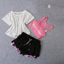 Load image into Gallery viewer, 3 PCS Set Women's Yoga Suit Fitness Clothing  Sportswear For Female Workout Sports Clothes Athletic Running Yoga Suit Sets