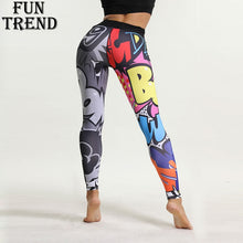 Load image into Gallery viewer, Sport Leggings Women Fitness Yoga Pants Cartoon Print Sport Pants Yoga Leggings Breathable Gym Jogging Running Tights Sport Wear