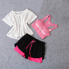 Load image into Gallery viewer, 3 PCS Set Women's Yoga Suit Fitness Clothing  Sportswear For Female Workout Sports Clothes Athletic Running Yoga Suit Sets