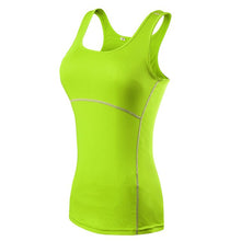 Load image into Gallery viewer, OLOEY Women's Quick Dry sportswear Gym Leggings + sports T-shirt Costume Fitness Tights Sport Suit Green Top Yoga Set Tracksuit