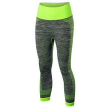 Load image into Gallery viewer, OLOEY Women's Quick Dry sportswear Gym Leggings + sports T-shirt Costume Fitness Tights Sport Suit Green Top Yoga Set Tracksuit