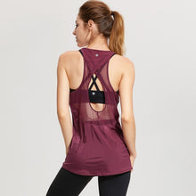 Load image into Gallery viewer, CRZ YOGA Women's Tops Activewear Mesh Workout Sports Racerback Cute Tank Tops