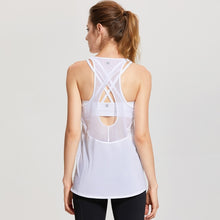 Load image into Gallery viewer, CRZ YOGA Women's Tops Activewear Mesh Workout Sports Racerback Cute Tank Tops