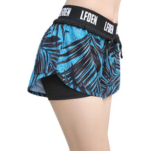 Load image into Gallery viewer, 2 In 1 Summer Yoga Shorts Mesh Breathable Sporty Woman Short Running Sport Fitness Jogging Dark cute DK628 Short Gym Workout