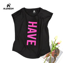 Load image into Gallery viewer, ALBREDA New Women Yoga Loose Shirts Sports Fitness Short Sleeve T-Shirt Ladies gym Running Quick Dry tights Tees Tops Clothing