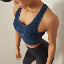 Load image into Gallery viewer, Peeli 2018 Seamless Sports Bra Top Fitness Women Racerback Running Crop Tops Pink Workout Padded Yoga Bra High Impact Activewear