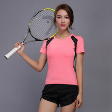 Load image into Gallery viewer, Yoga Wear Set  T-Shirt &amp; Short Pant  Female Summer Sportswear Sets Fitness Gym Running Workout Women Tracksuits Sport Suits