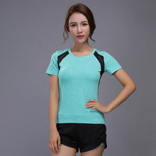 Load image into Gallery viewer, Yoga Wear Set  T-Shirt &amp; Short Pant  Female Summer Sportswear Sets Fitness Gym Running Workout Women Tracksuits Sport Suits