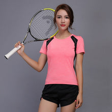 Load image into Gallery viewer, Yoga Wear Set  T-Shirt &amp; Short Pant  Female Summer Sportswear Sets Fitness Gym Running Workout Women Tracksuits Sport Suits