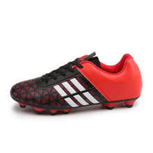 Load image into Gallery viewer, Men Football Soccer Boots Athletic Soccer Shoes 2018 New Leather Big Size High Top Soccer Cleats Training Football Sneaker Man