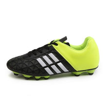 Load image into Gallery viewer, Men Football Soccer Boots Athletic Soccer Shoes 2018 New Leather Big Size High Top Soccer Cleats Training Football Sneaker Man