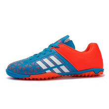 Load image into Gallery viewer, Men Football Soccer Boots Athletic Soccer Shoes 2018 New Leather Big Size High Top Soccer Cleats Training Football Sneaker Man