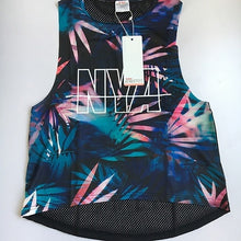 Load image into Gallery viewer, Print Sexy Sport Top Fitness Women Sleeveless Yoga Shirts Fitness Sport Shirt Women Female Sports Top Ladies T Shirt