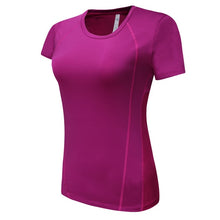 Load image into Gallery viewer, Gym T Shirt Women Quick Dry Running Cycling Yoga T Shirts Women Breathable Short Sleeve Sport Women Fitness Tops 2018