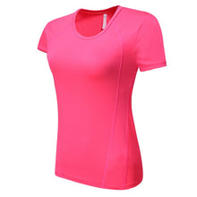 Load image into Gallery viewer, Gym T Shirt Women Quick Dry Running Cycling Yoga T Shirts Women Breathable Short Sleeve Sport Women Fitness Tops 2018
