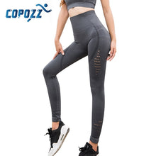 Load image into Gallery viewer, COPOZZ Women Yoga Pants High Waist Elastic Fitness Sport Leggings Tights Slim Running Energy Seamless Pants Training Trousers