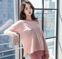 Load image into Gallery viewer, Women Yoga Shirts Loose Autumn Running Shirts Long Sleeve Workout Gym Fitness Shirts Quick Dry Women Sport Tank Top Sportswear