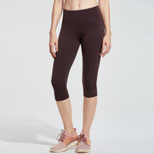 Load image into Gallery viewer, CRZ YOGA Women's High Waist Squat-Proof Capri Cropped Mesh Workout Leggings with Pocket