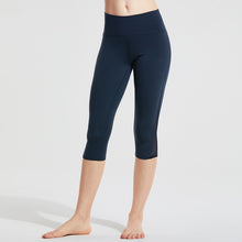 Load image into Gallery viewer, CRZ YOGA Women's High Waist Squat-Proof Capri Cropped Mesh Workout Leggings with Pocket