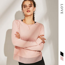 Load image into Gallery viewer, Women Yoga Shirts Gym Sportswear Loose Running Shirt Mesh Long Sleeve Workout Fitness Shirts Quick Dry Women Slim Sport Tank Top