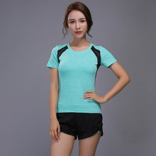 Load image into Gallery viewer, OLOEY Women Tennis Clothes Yoga Set Badminton Clothing Fitness Running Shirt+Pants Quick Dry Gym Workout Jogging Sport Suit