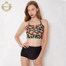 Load image into Gallery viewer, Bikini 2018 High Neck Tank Crop Top Bikini Crochet Bikinis Set Swimwear Swimsuit Female Beachwear 2018 Monokini Bathing Suit
