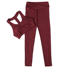 Load image into Gallery viewer, Belleziva Women Sport Suit Gym Yoga Sets 2 Pcs Women Tracksuits Fitness Running Gym Sportswear Female Slimming Workout Clothing