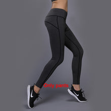 Load image into Gallery viewer, OLOEY Sexy Yoga Set sports wear for women gym TShirt + Pants Breathable Gym Workout Clothes Compressed Yoga Leggings Sport Suit