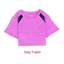 Load image into Gallery viewer, OLOEY Women Tennis Clothes Yoga Set Badminton Clothing Fitness Running Shirt+Pants Quick Dry Gym Workout Jogging Sport Suit